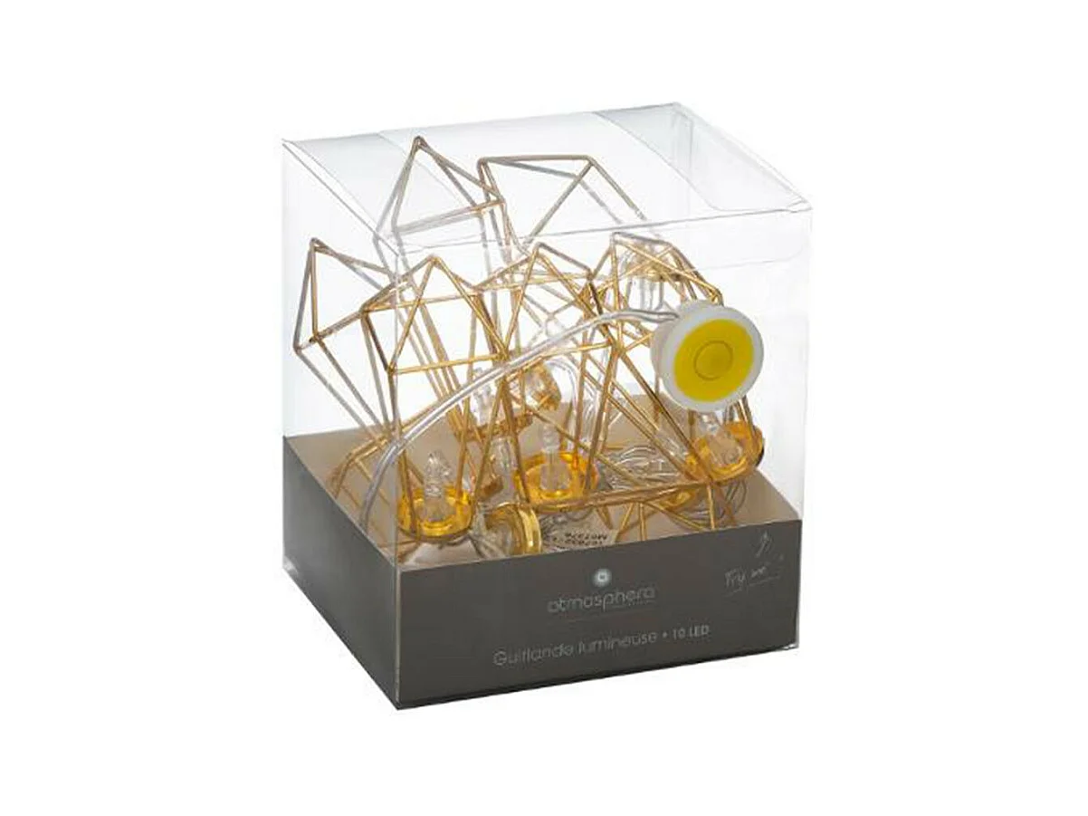 Guirlande Lumineuse 10 Led "Filaire" 120cm Or