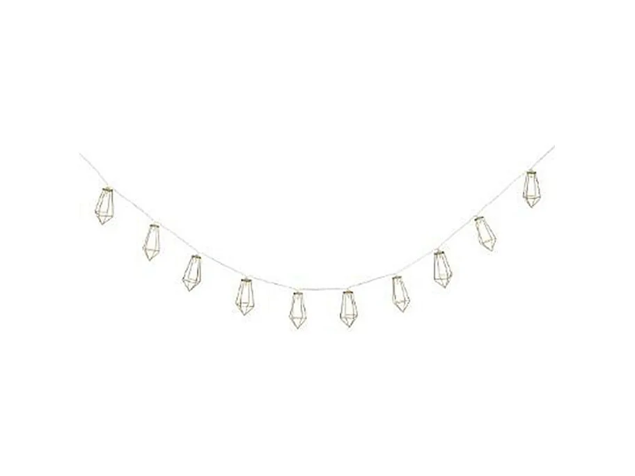 Guirlande Lumineuse 10 Led "Filaire" 120cm Or