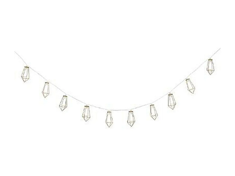 Guirlande Lumineuse 10 Led "Filaire" 120cm Or