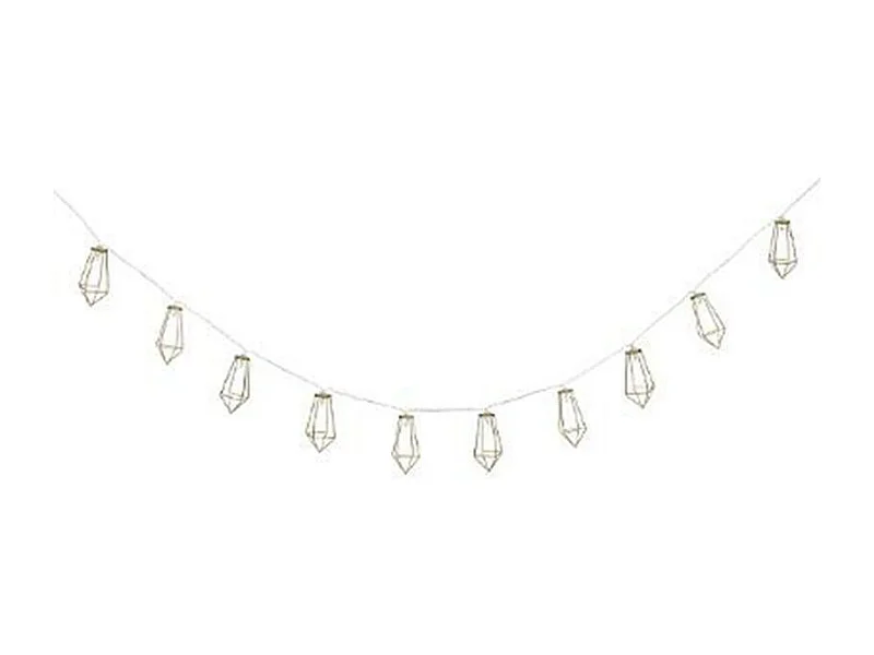 Guirlande Lumineuse 10 Led "Filaire" 120cm Or