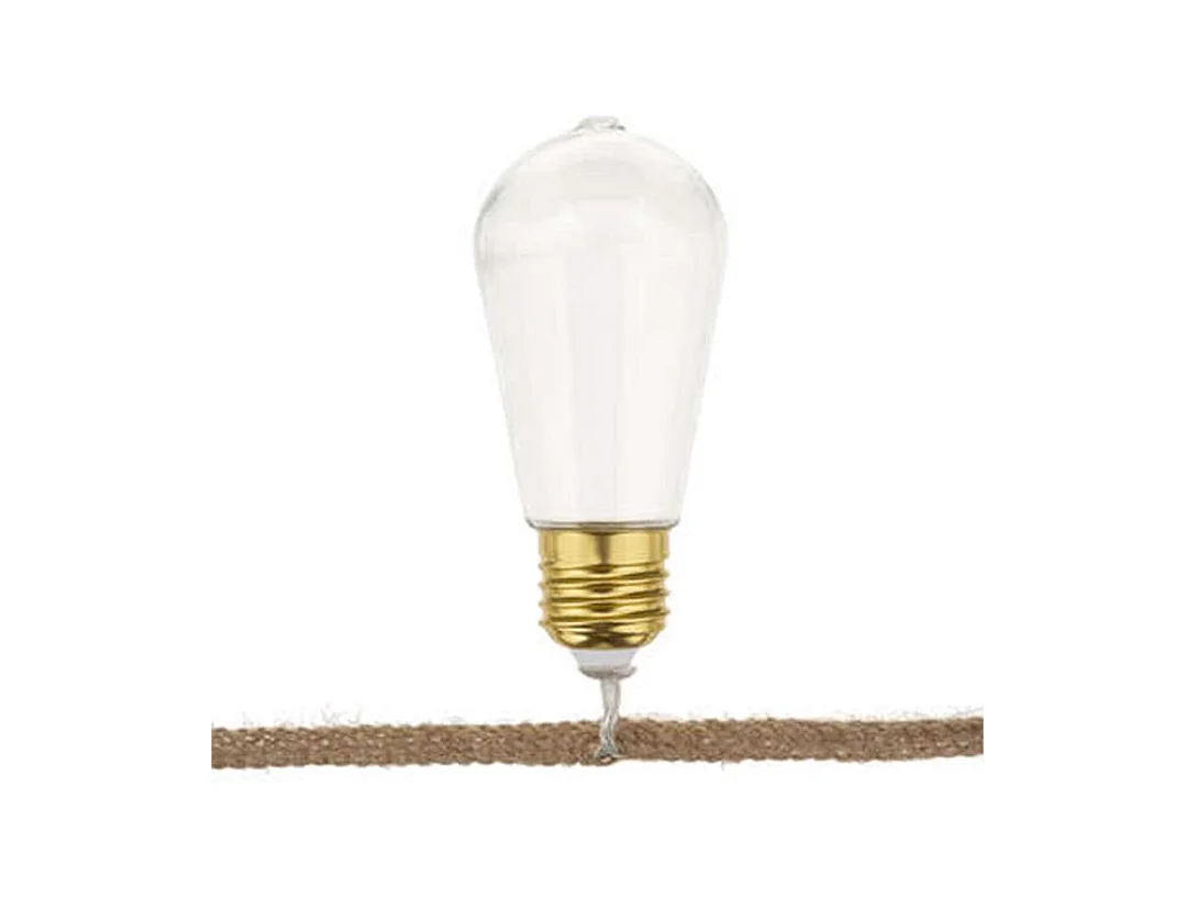 Guirlande Led 10 Ampoules "Loft" 165cm Transparent