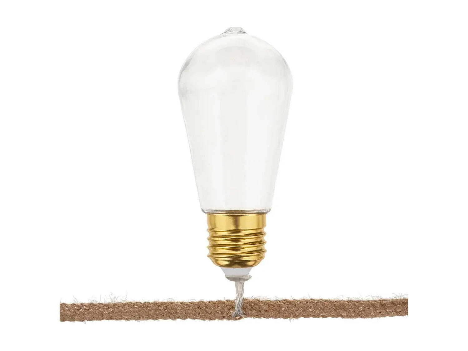 Guirlande Led 10 Ampoules "Loft" 165cm Transparent