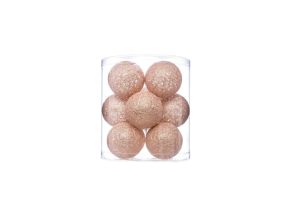 Guirlande LED Glitter "10 Boules" 164cm Rose