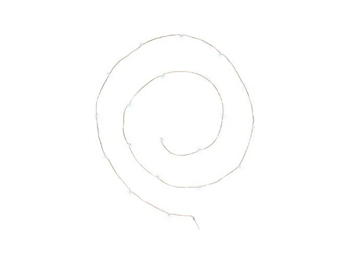 Guirlande Lumineuse "20 Led Blanc" 215cm Cuivre