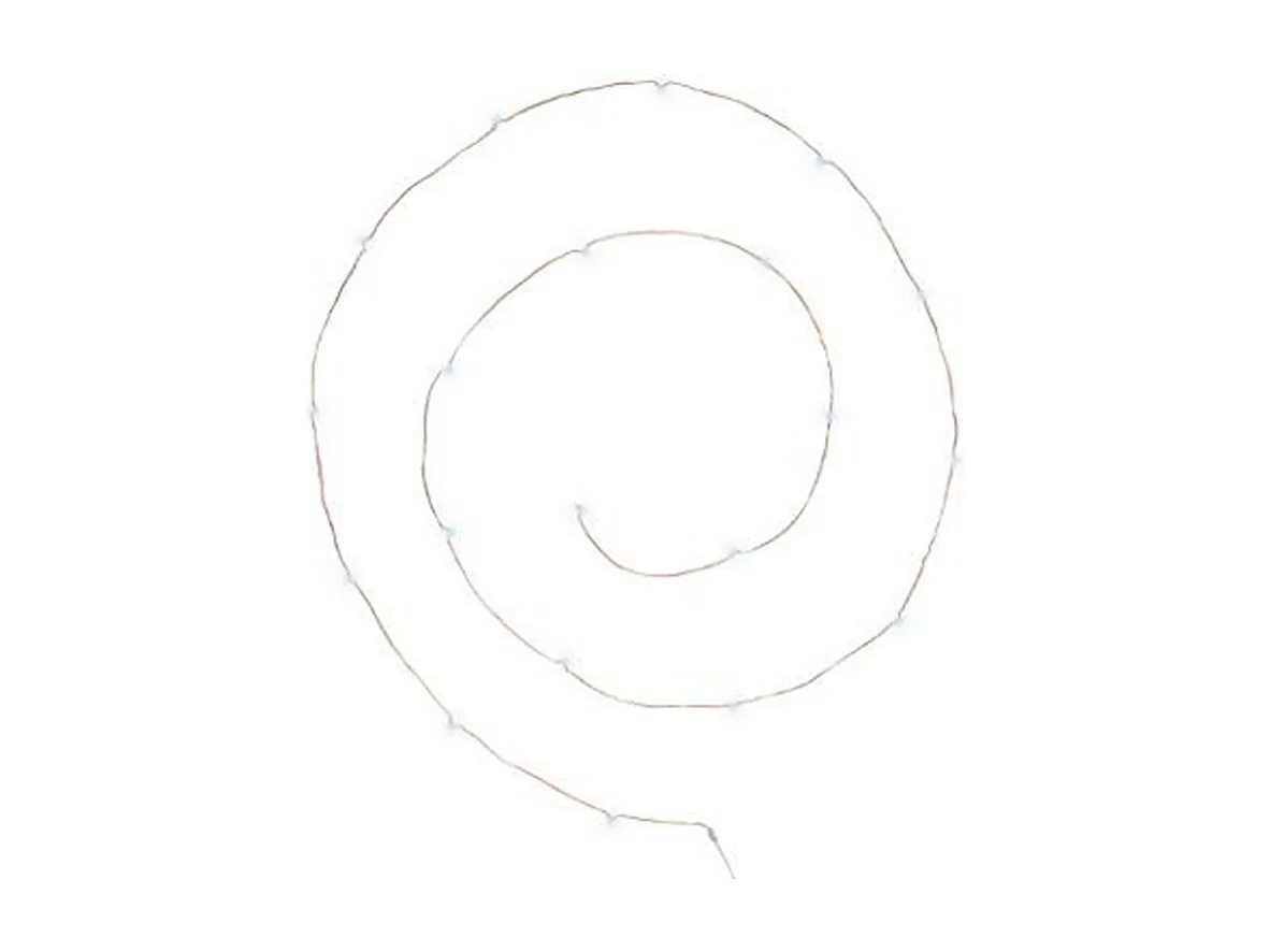 Guirlande Lumineuse "20 Led Blanc" 215cm Cuivre