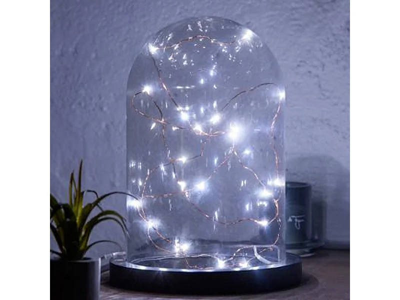 Guirlande Lumineuse "20 Led Blanc" 215cm Cuivre