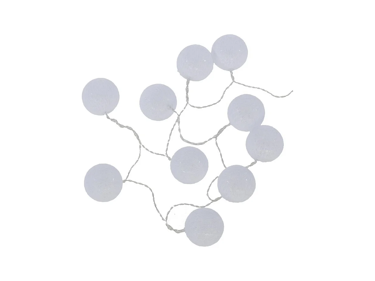 Guirnalda led PVC blanco 165x6cm