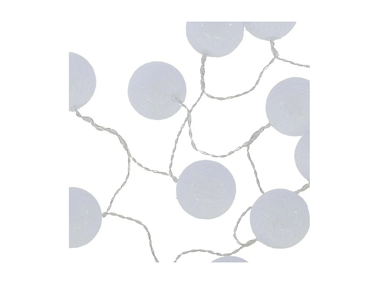 Guirnalda led PVC blanco 165x6cm