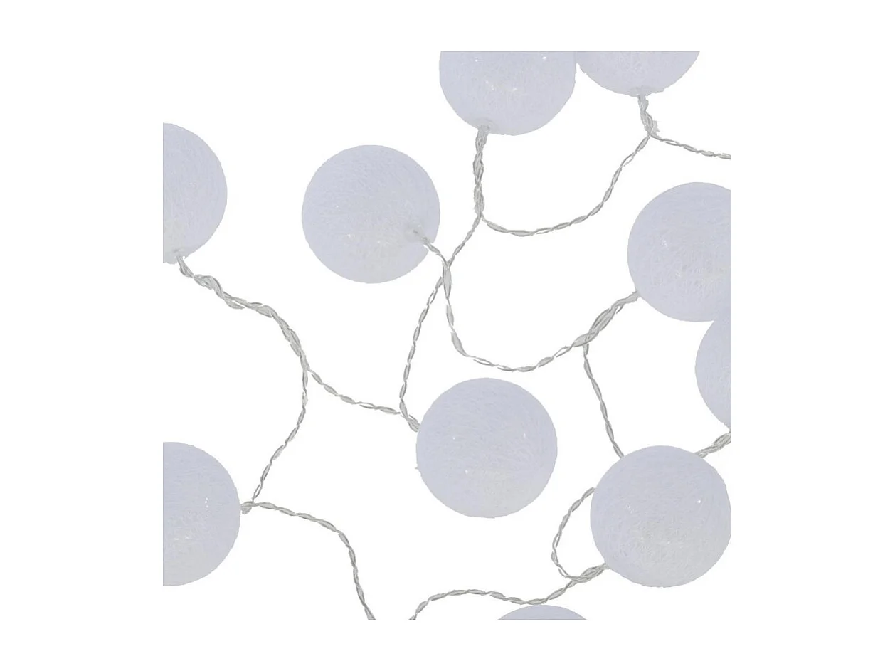 Guirnalda led PVC blanco 165x6cm