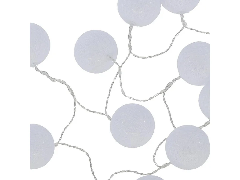 Guirlande en PVC blanc 165x6cm