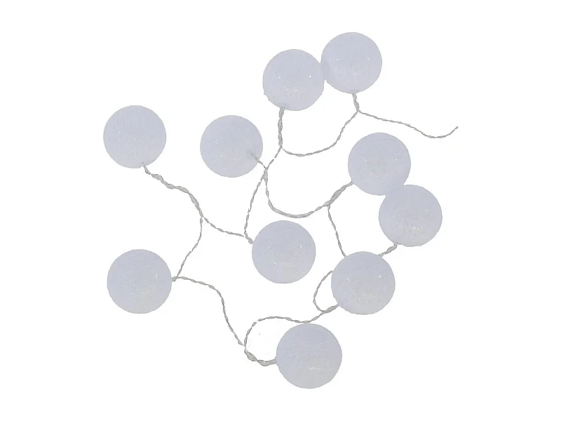 Guirnalda led PVC blanco 165x6cm