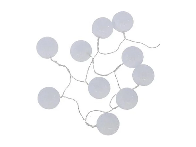 Grinalda de led em PVC branco 165x6cm