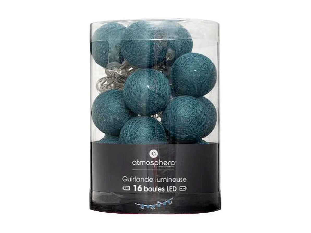 Guirnalda led PVC azul 3.5 x 255 cm