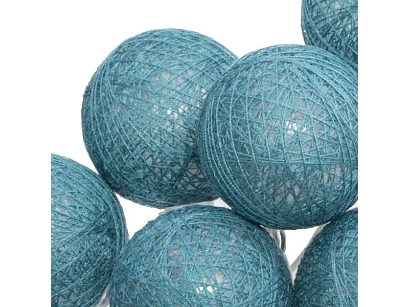 Guirlande Led "16 Mini Boules" 261cm Bleu Canard