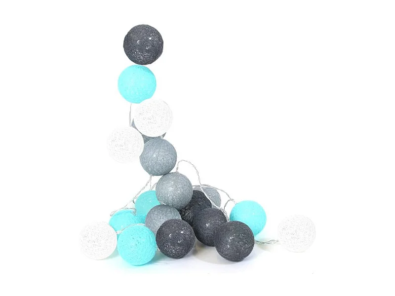 Guirlande Lumineuse à Led "20 Boules" 345cm Bleu