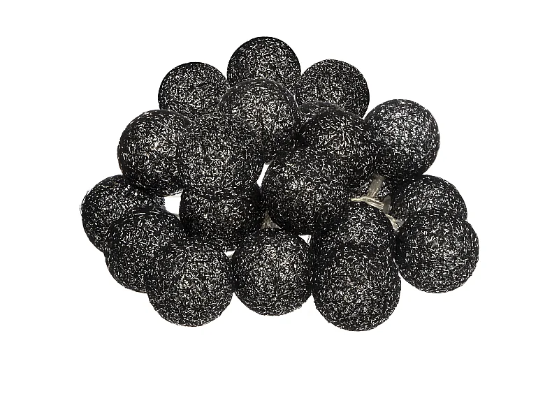 Guirlande Lumineuse à Led "20 Boules" Noir