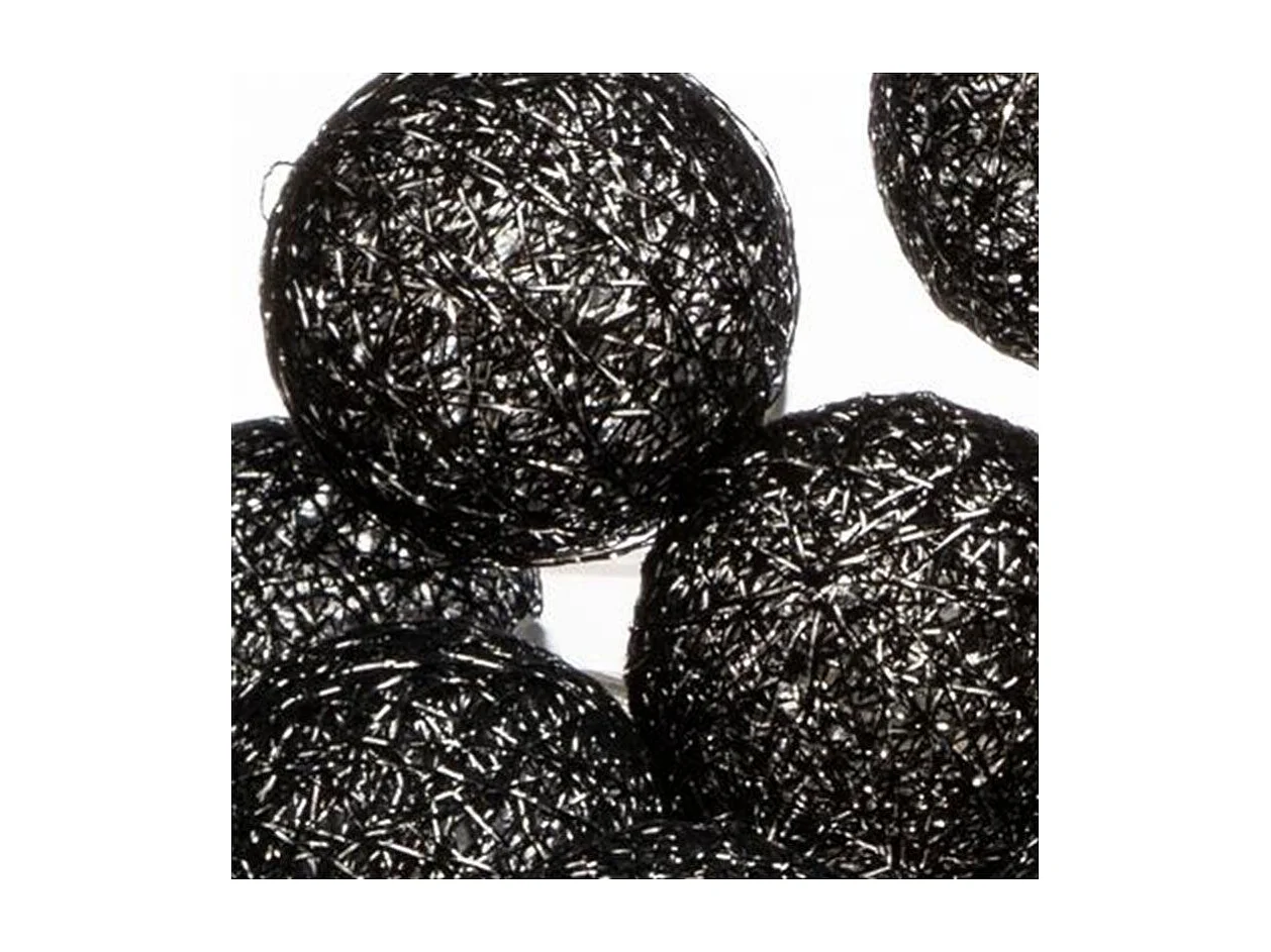 Guirlande Lumineuse à Led "20 Boules" Noir