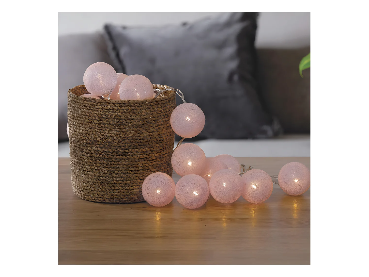 Guirlande Lumineuse à Led "20 Boules" Rose