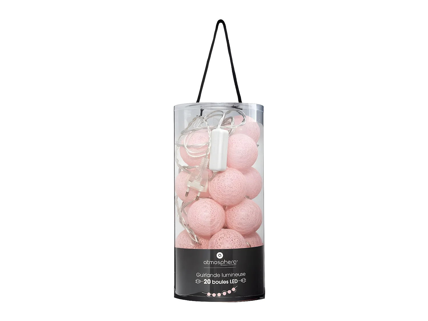 Guirlande Lumineuse à Led "20 Boules" Rose