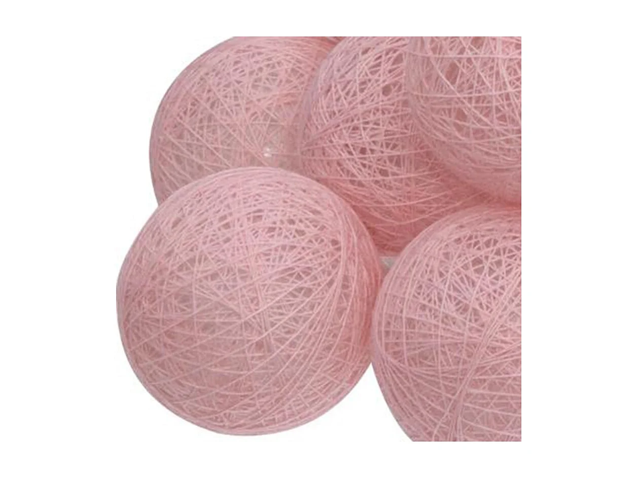 Guirlande Lumineuse à Led "20 Boules" Rose