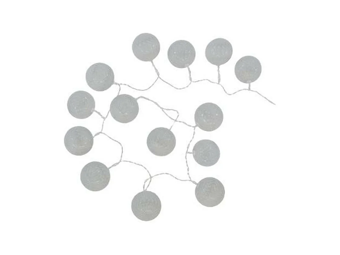 Guirlande Led "16 Mini Boules" 240cm Blanc