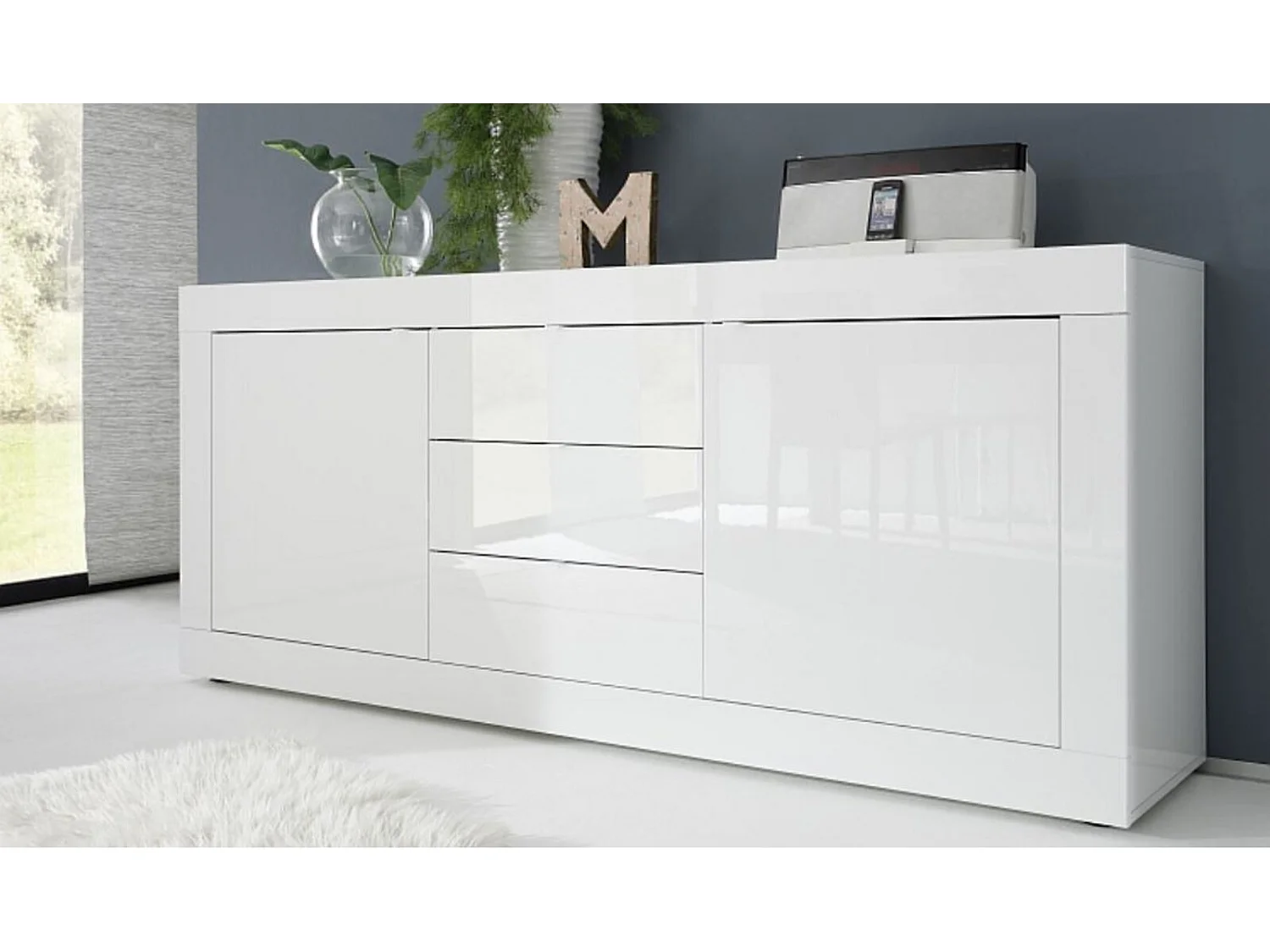 Buffet BASIC 210cm blanc