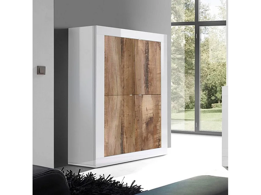 Meuble 4 Portes en Bois L101,4 cm - Initial