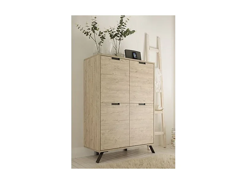 Argentier PALMA 4 portes 106 cm chêne