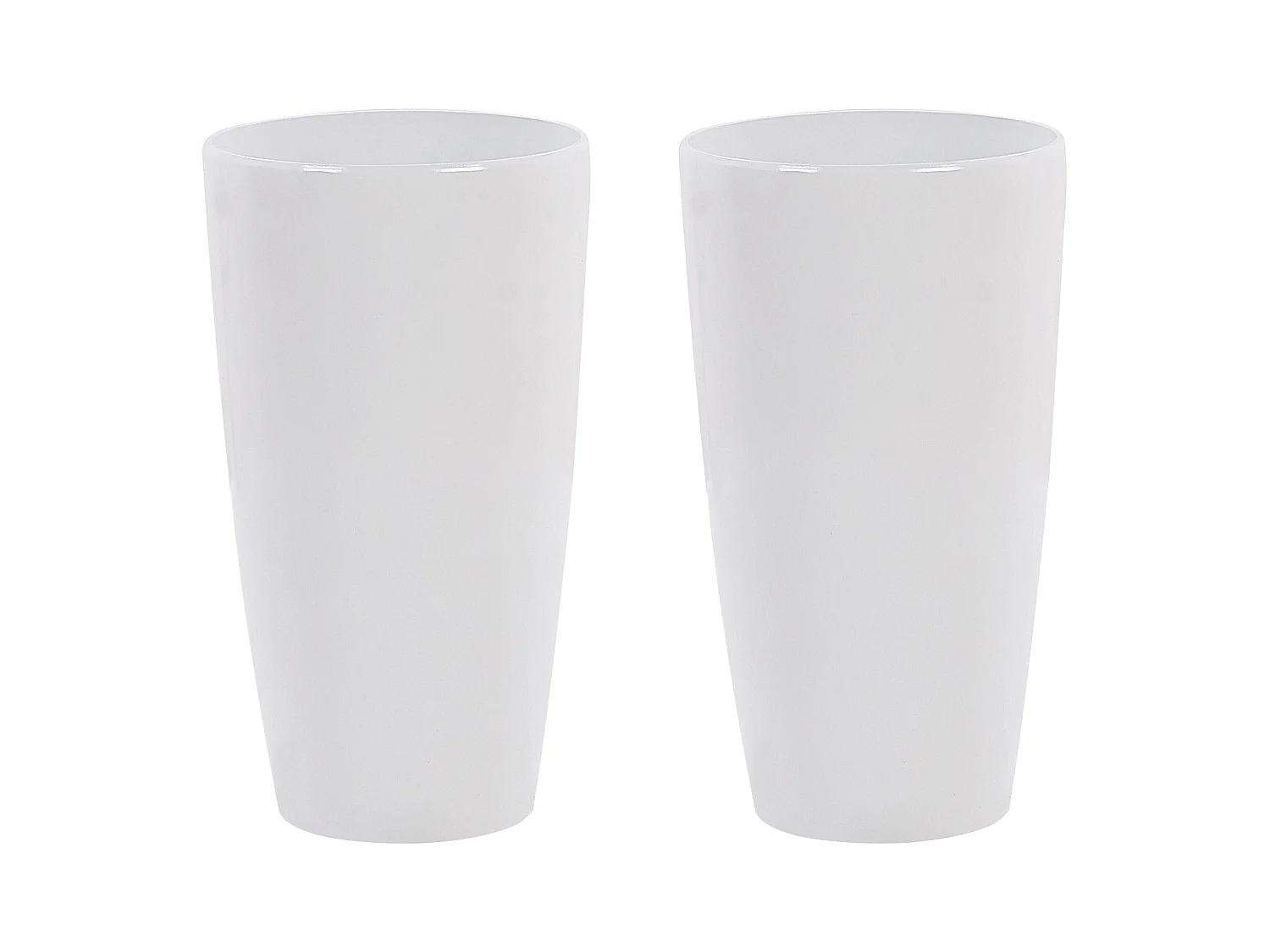 Lot de 2 pots de fleurs TSERIA 32 cm Blanc