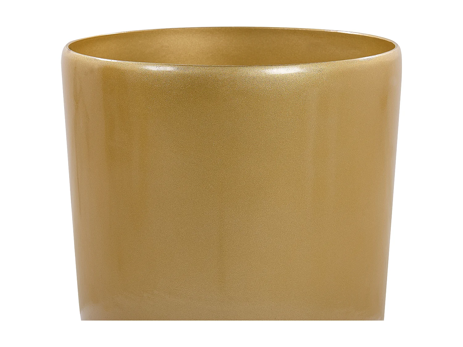 Set van 2 bloempotten TSERIA Steen 32 cm Goud