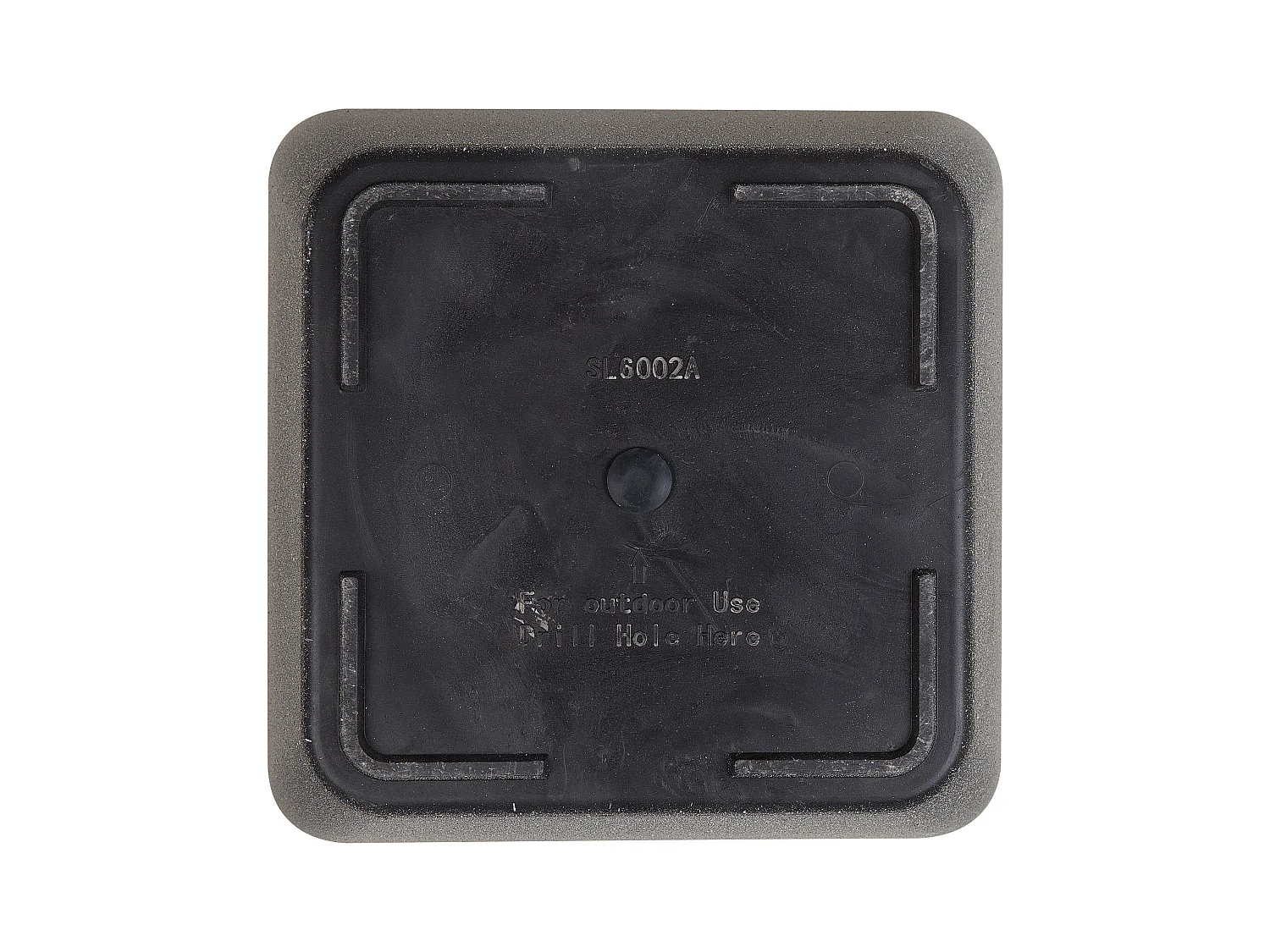 Blumentopf 2er Set Steingemisch dunkelgrau quadratisch 49 x 49 cm Modern Zeli