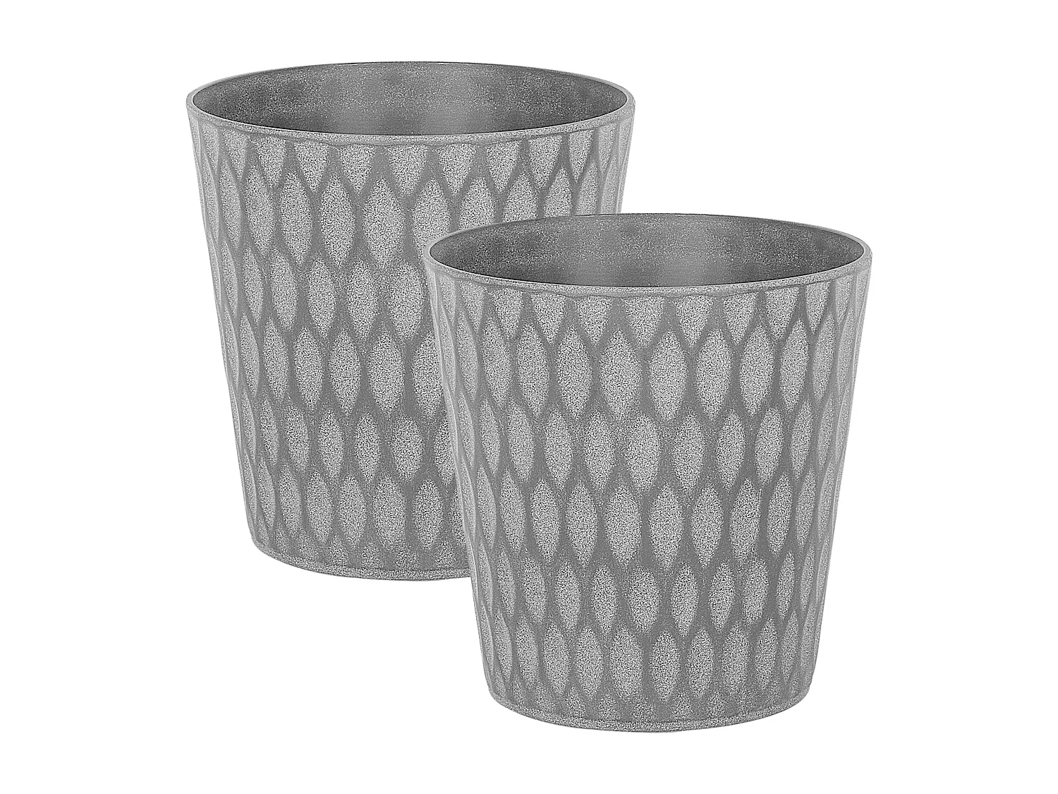 Bloempot set van 2 grijs ⌀ 36 cm LAVRIO