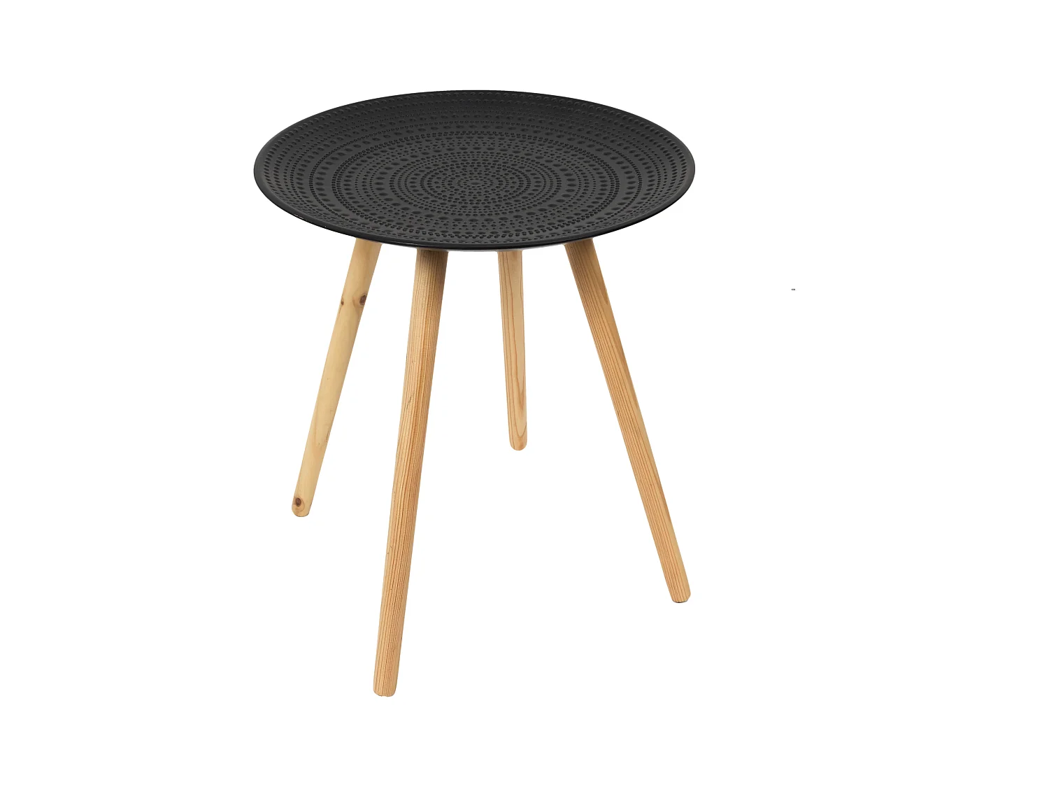 Lot de 2 Tables Gigognes "Relief" 49cm Noir