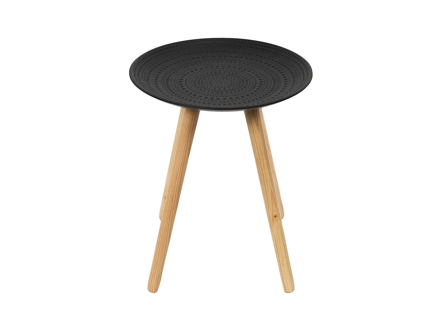 Lot de 2 Tables Gigognes "Relief" 49cm Noir