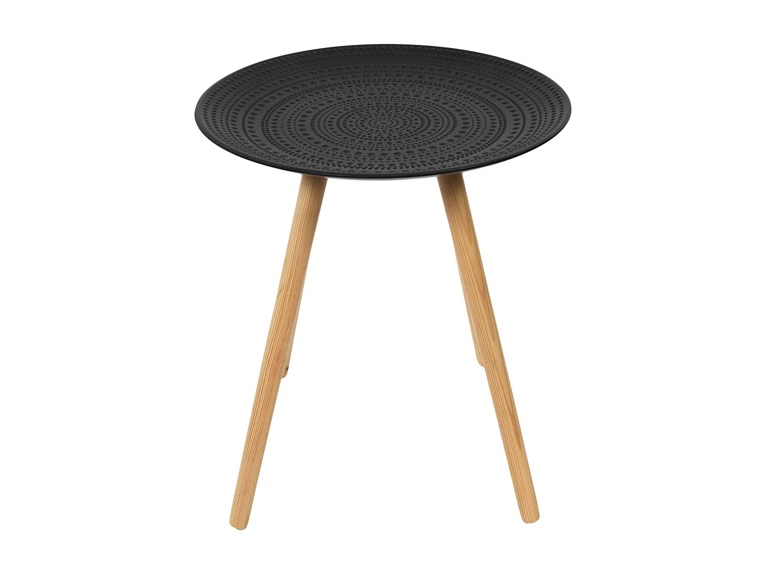 Lot de 2 Tables Gigognes "Relief" 49cm Noir