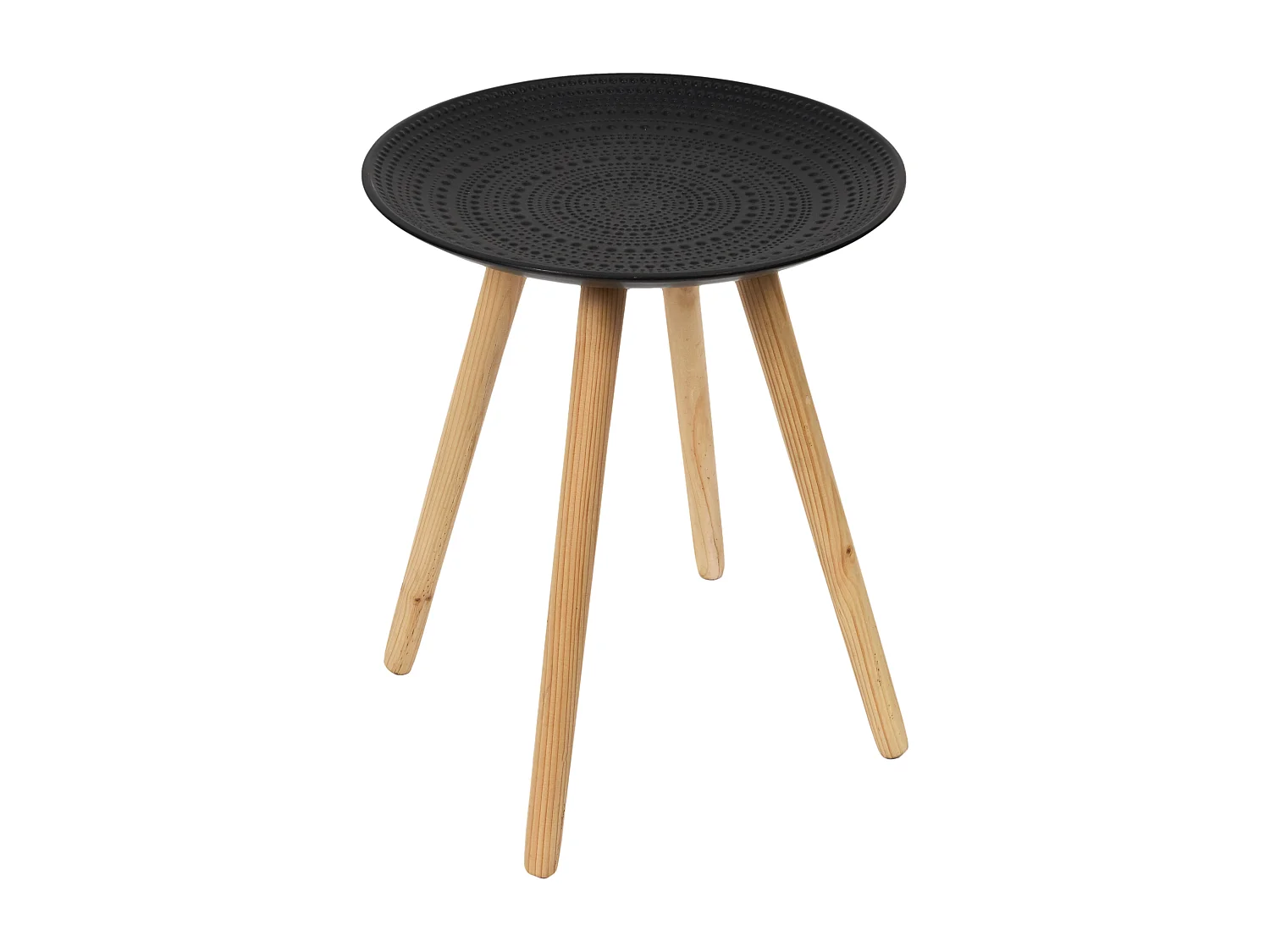 Lot de 2 Tables Gigognes "Relief" 49cm Noir