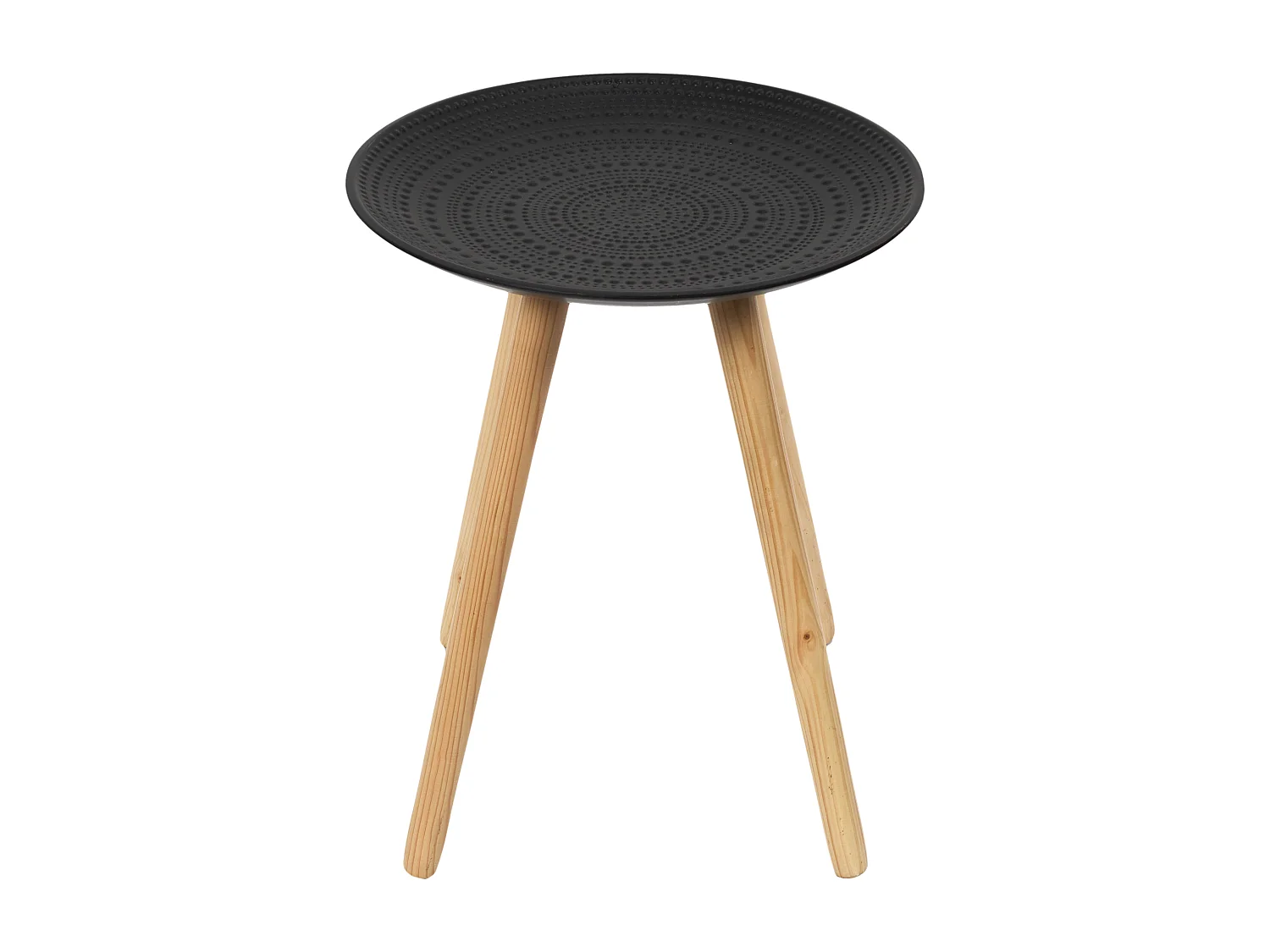 Lot de 2 Tables Gigognes "Relief" 49cm Noir