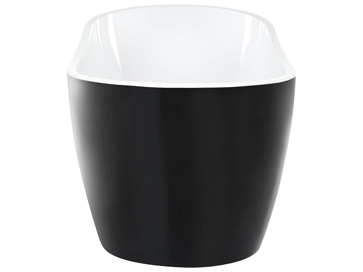 Baignoire îlot SOLARTE 170 x 78 cm Noir/blanc