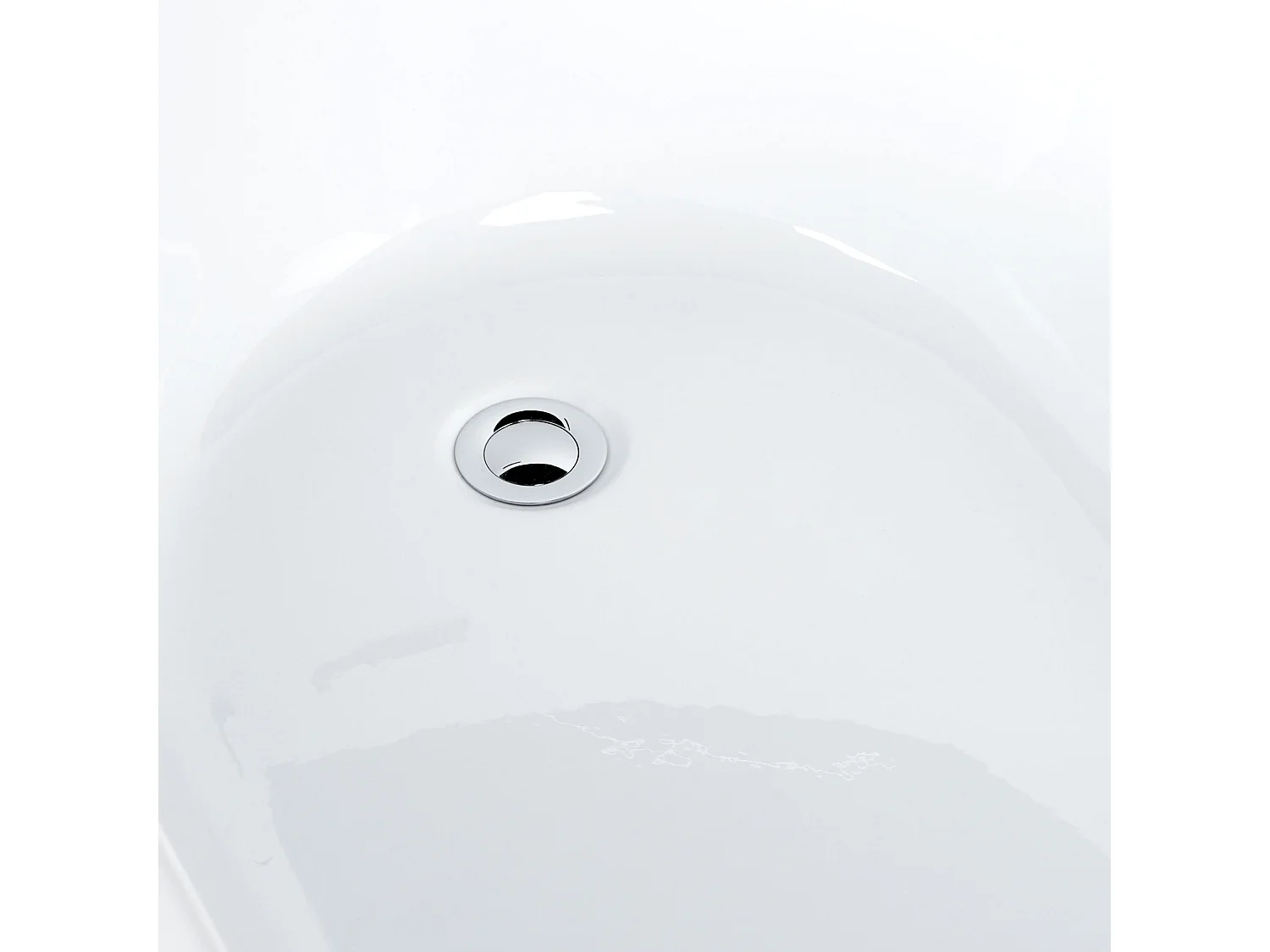 Baignoire îlot SOLARTE 170 x 78 cm Noir/blanc