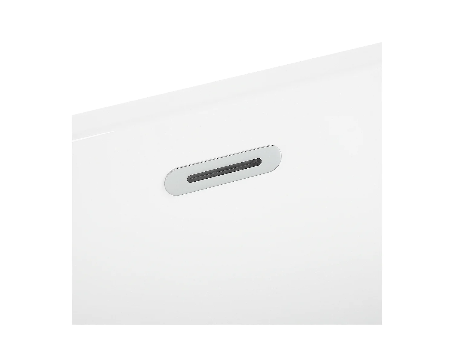 Acryl Badewanne oval freistehend schwarz-weiß mit Überlauf 170 x 72 cm Havana