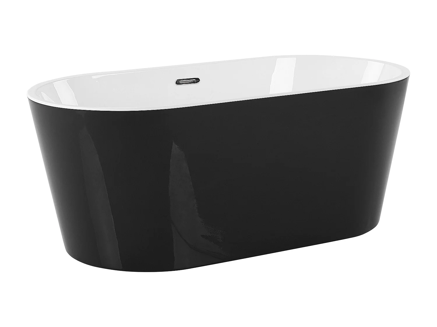 Baignoire îlot HAVANA 170 x 73 cm Noir/blanc