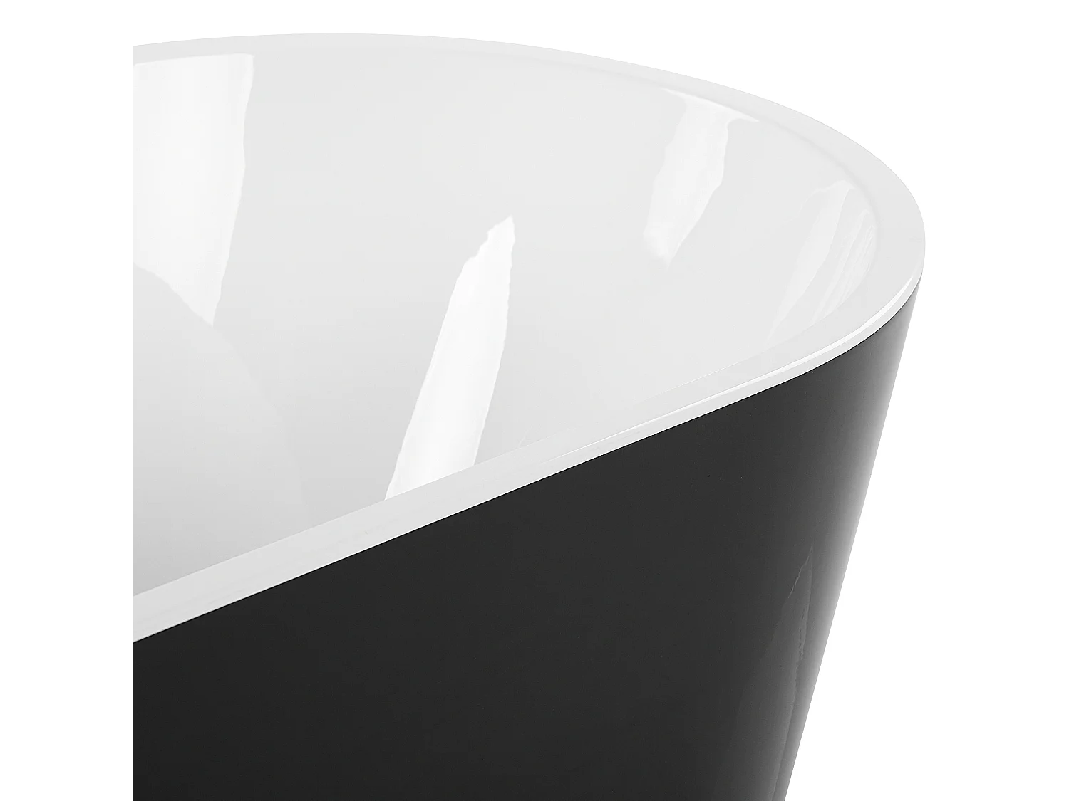 Bañera independiente HAVANA 170 x 73 cm Negro/Blanco