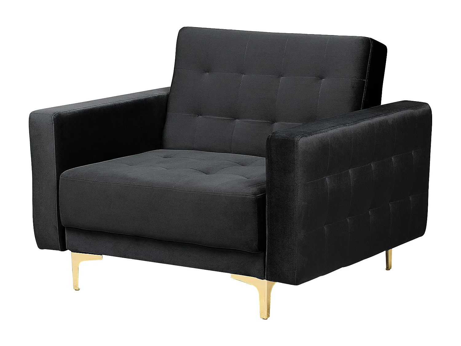 Ensemble de salon 5 places ABERDEEN Velours Noir