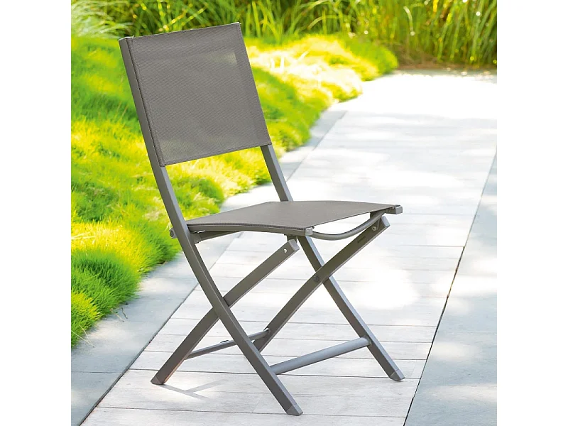 Chaise pliante extérieur Essentia wenge/tonka Hespéride