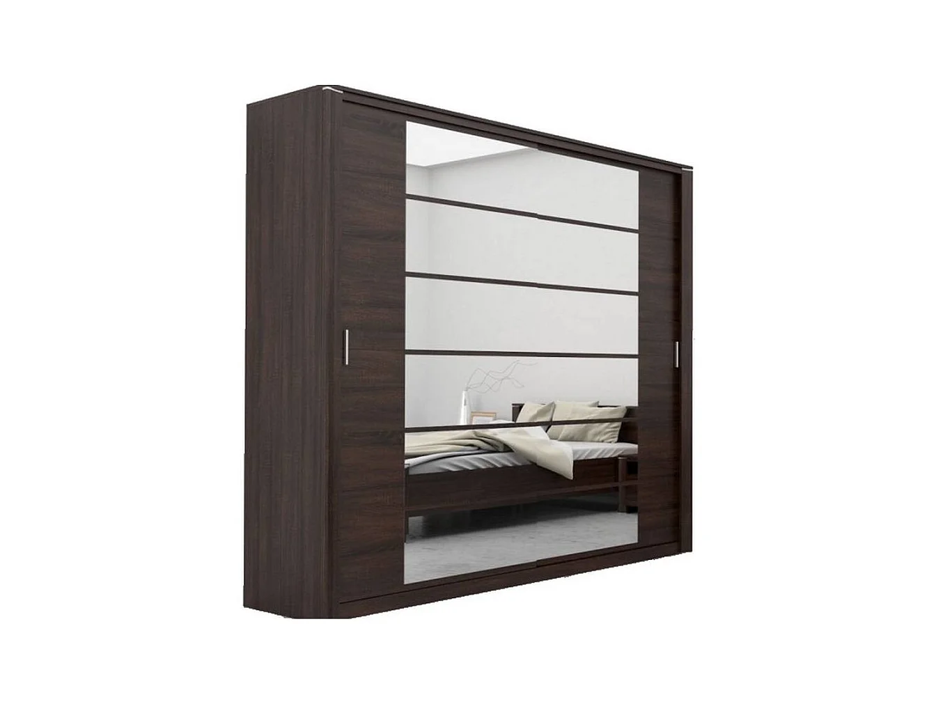 Armoire EBON wengé 206 x 210 x 64 cm