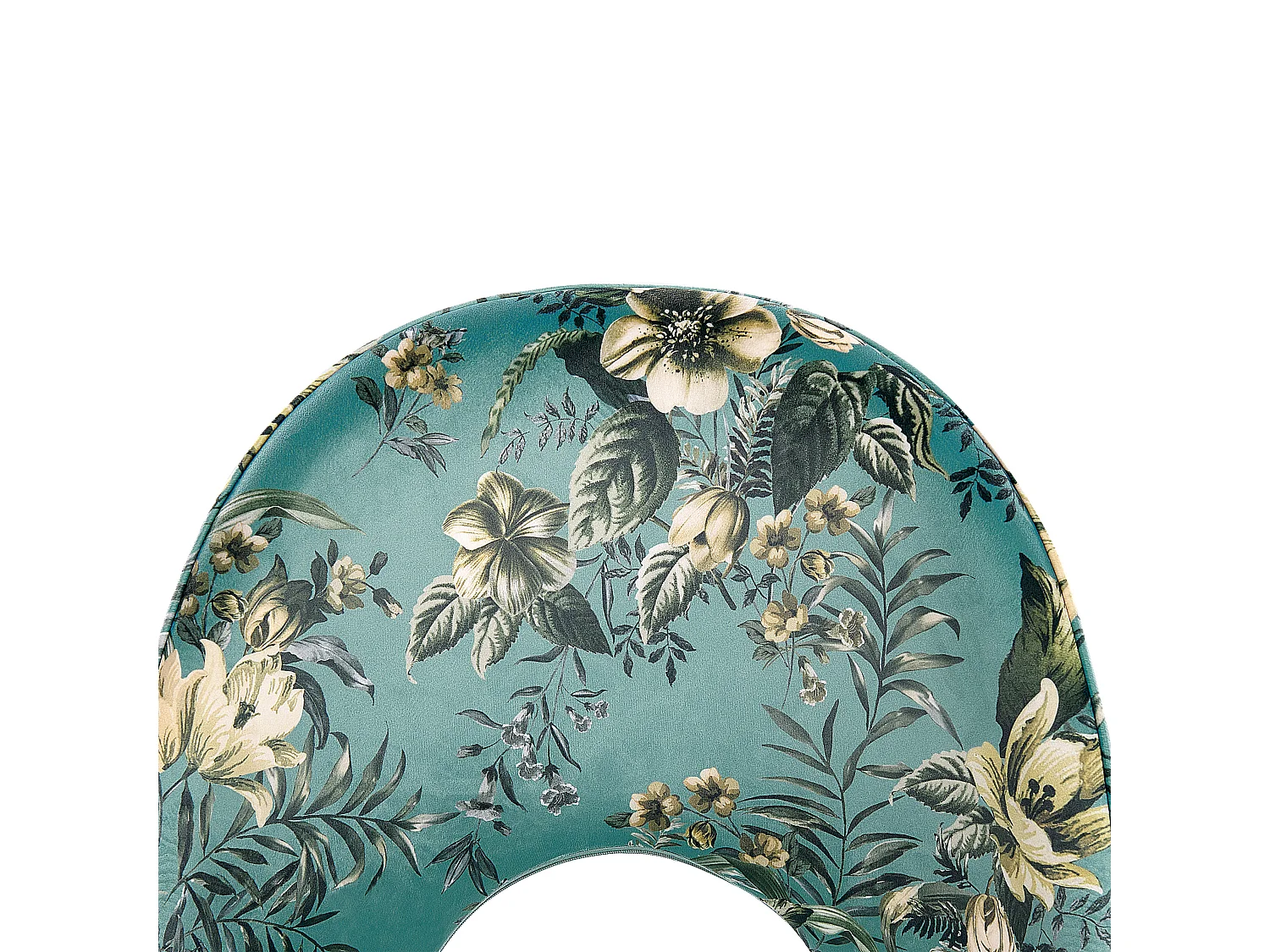 Esszimmerstuhl Samtstoff mintgrün Blumenmuster 2er Set COVELO II