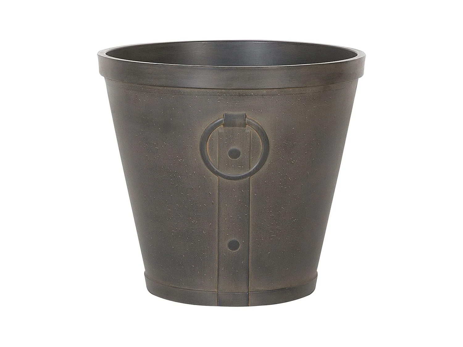 Lot de 2 pots de fleurs VARI Pierre 41 cm Marron