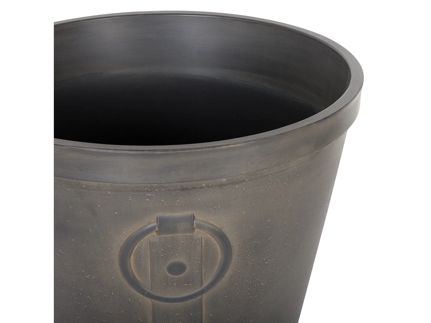 Lot de 2 pots de fleurs VARI Pierre 41 cm Marron