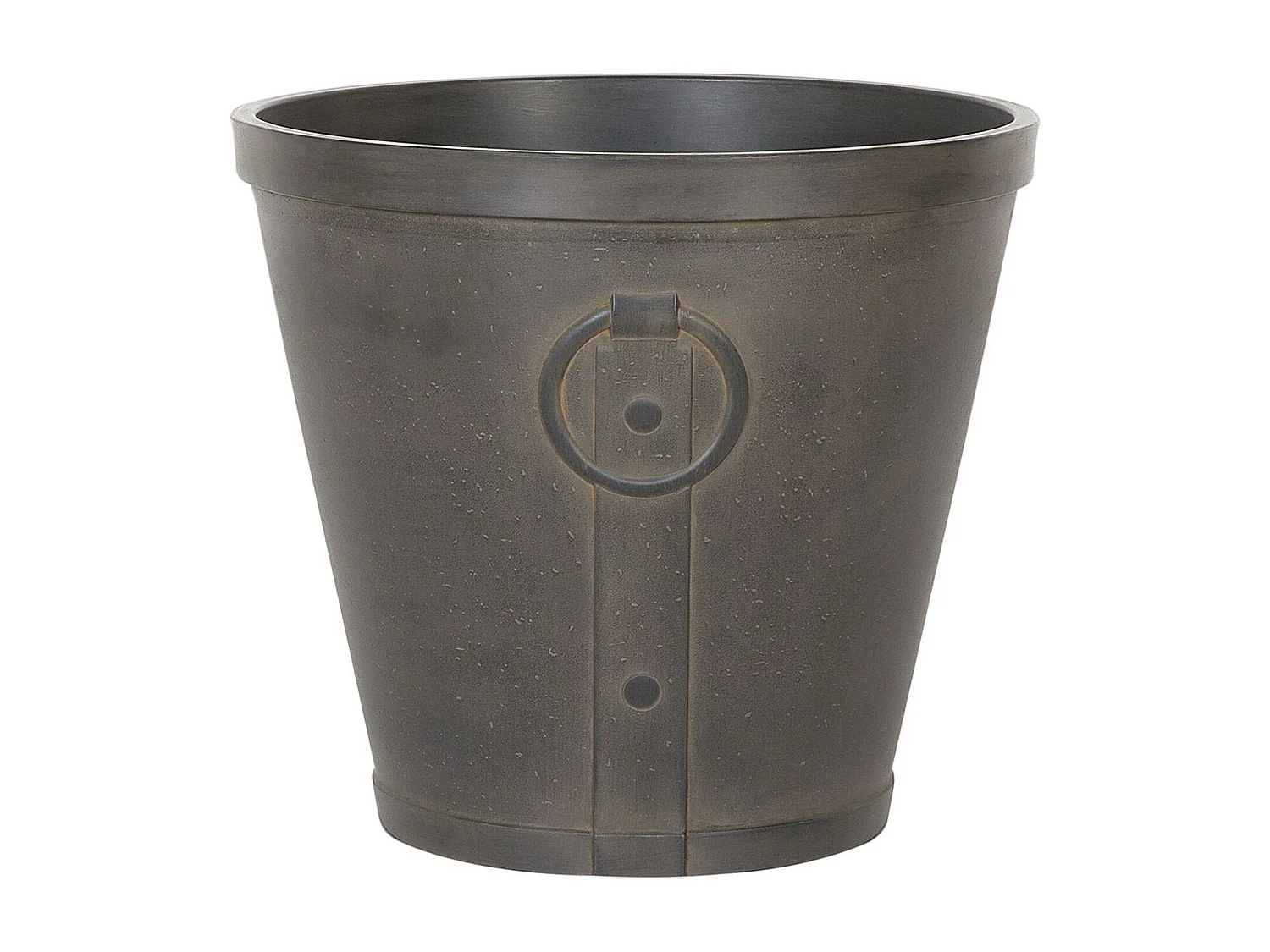 Set van 2 bloempotten VARI Steen 41 cm Bruin