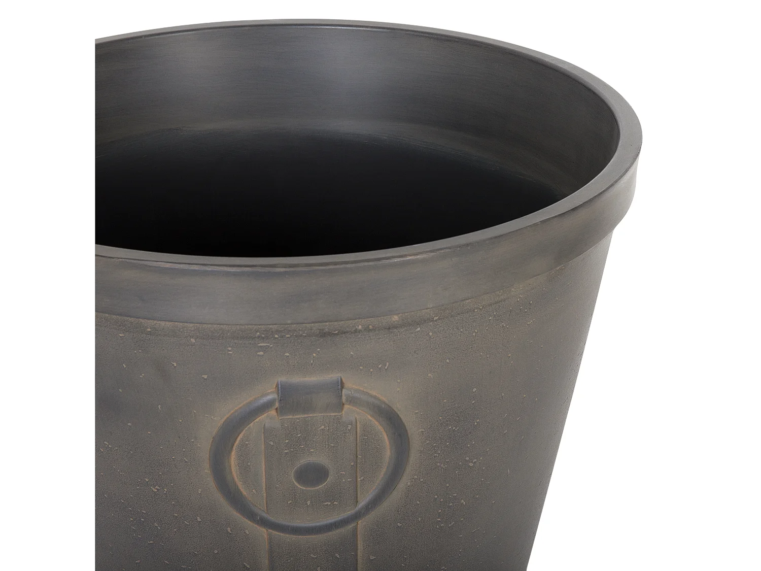 Set van 2 bloempotten VARI Steen 41 cm Bruin